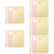 10Sets Acryl Make-Up Mengplaat Met Spatel Assortikleur Voor Nagelkunst