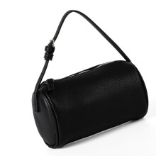Stijlvolle cilindervormige handtas met soepele ritssluiting en ruime opbergruimte. Schoudertas/crossbodytas van PU-leer voor al je essentiële