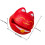 1Ensemble Jouet Musical Percussion Bois ABS Chat Rouge Décor Bureau 2