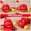 1Ensemble Jouet Musical Percussion Bois ABS Chat Rouge Décor Bureau 4