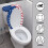 Toilettendeckel mit amerikanischer Flagge und elastischem Rand 4