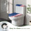 Toilettendeckel mit amerikanischer Flagge und elastischem Rand 5