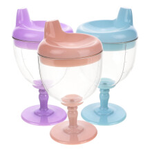 Topbathy toddler sippy cup reusable 180ml 3 pcs