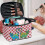 Cosmetic Organizer Bag Portable Heart-Shaped Cat Pattern 5