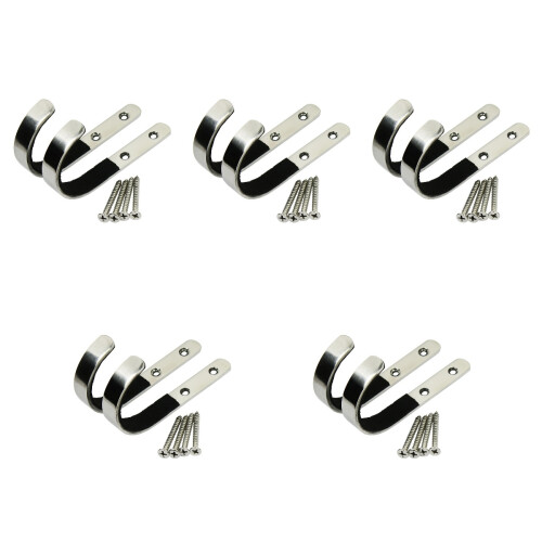 10Pièces Supports De Rangement Argentés Pour Maison 2