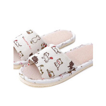 Damesslippers met open tenen voor dames en heren, zomerslippers voor in huis, slaapkamerslippers voor binnen