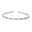 Sparkly Thin Wavy Headband Elegant Silver Headdress 13x0.5 5