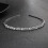 Sparkly Thin Wavy Headband Elegant Silver Headdress 13x0.5 7
