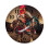 Horloge murale Coq Samouraï, silencieuse, à piles 1