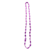Colliers de perles Mardi Gras, accessoires métalliques aux couleurs vibrantes, portables pour les défilés de carnaval et les décorations de fête.