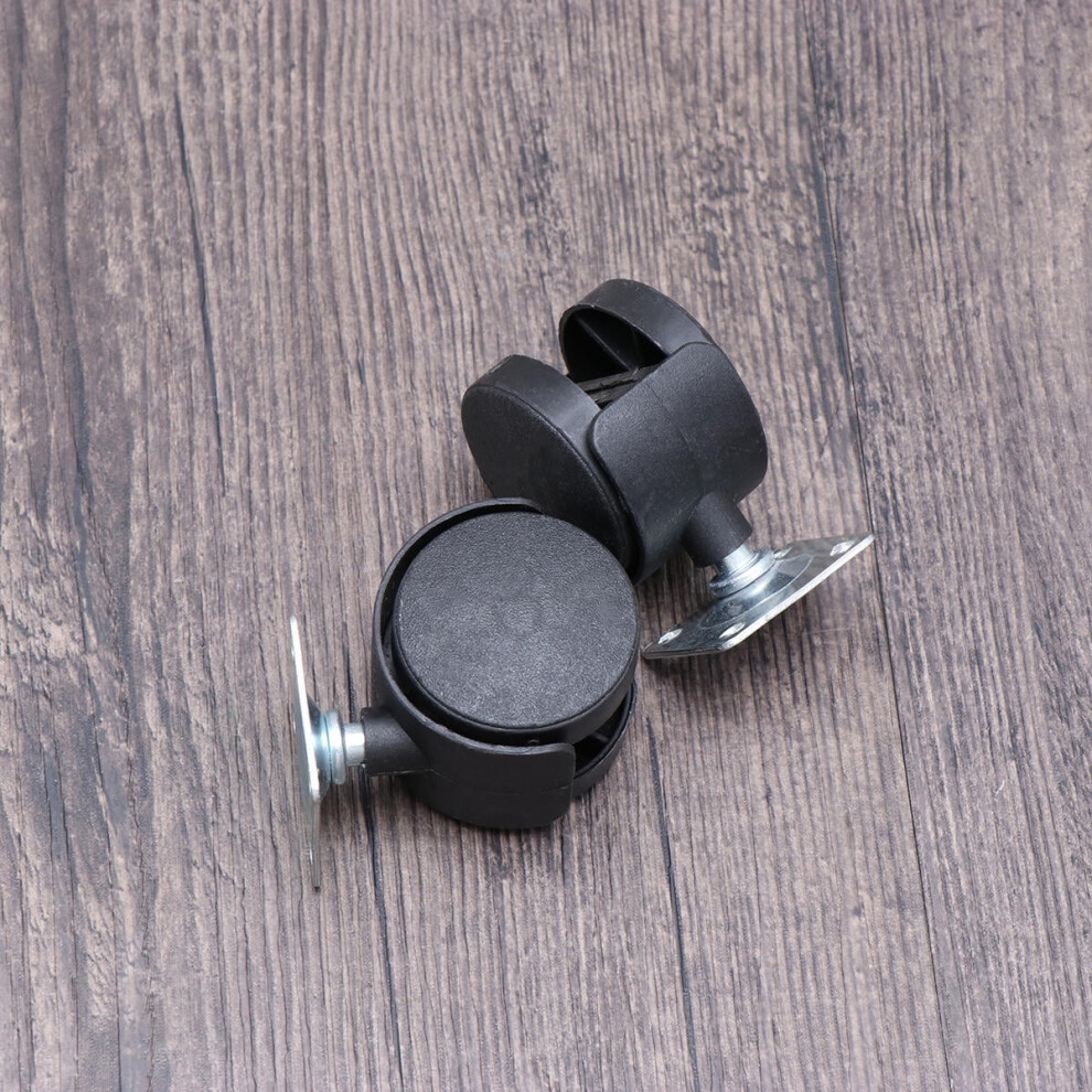 2 Pcs Wheel For Baby Stroller Swivel Caster Wheels Furniture Black 9065194443119