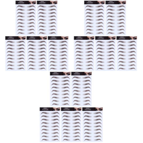 15St Eyebrow Transfer Stickers Voor Make-Up Look 2