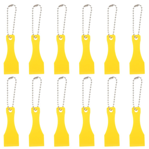 POPETPOP Scratching Tools Keychain Accessory Yellow 12Pcs