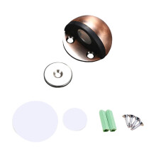 Door Stopper Floor Mount Stainless Steel Rubber No Drill