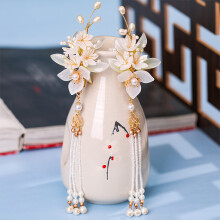 (GZ958) Vintage U-Shape Hair Clips with Flowers
