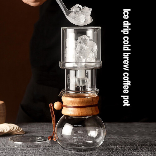 400 ml Clear Glass Cold Brew Drip Coffee Maker – Adjustable Flow, Dual‑Layer Borosilicate, Low‑Acid, Easy‑Use Filter 2