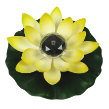 1* NOUVELLE lampe solaire LED flottante en forme de lotus, idéale pour décorer une piscine ou une fête.
