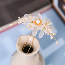 (GZ956) Vintage U-Shape Hair Clips with Flowers