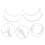White Wall-Mounted Toilet Paper Holder Iron 4-Pack 1