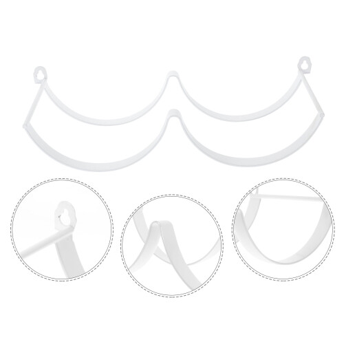 White Wall-Mounted Toilet Paper Holder Iron 4-Pack
