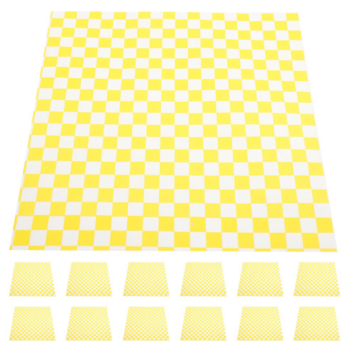 150Sheets Yellow Multi-Function Food Basket Paper Liners for Baking 1