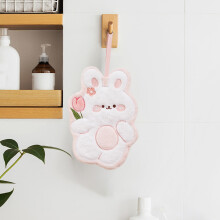 Chiffon de nettoyage de voiture blanc, épais, absorbant et non pelucheux, motif ours et lapin.