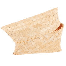 Boîte à thé en bambou, boîte à bijoux, pochette en bambou avec couvercle, boîte de rangement pour fêtes, sac de rangement tissé, pochette