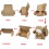 White Corrugated Cardboard Boxes 150x100x50mm (10 pcs) 5