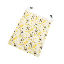 Sac à pain réutilisable, emballage de rangement en coton biologique avec élastique pour la fraîcheur du levain et des produits de boulangerie