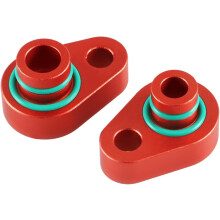Bakre AC-blockeringssats i röd legering, kompatibel med Ford Expedition/Explorer/Flex 2007–2016 och Lincoln MKT 2009–2016