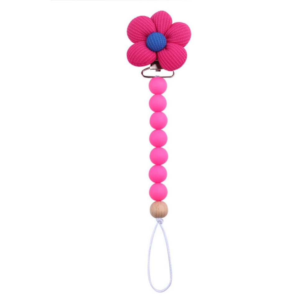 Flower Silicone Pacifier Clips & Holder for Babies – Food-Grade, Compatible with All Pacifiers
