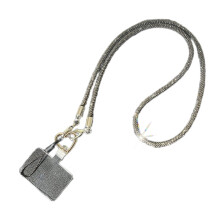 Rhinestones Crossbody Phone Lanyard Adjustable Length Cellphone Chain Colorful Crystal Keychain Accessory for Daily Use