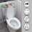 Calf Bathroom Seat Covers Polyester Washable 17"x21" 4