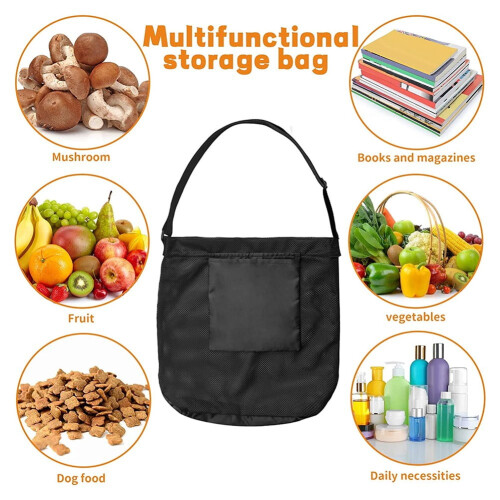 Kit para coleta de cogumelos com bolsa, cesta para caça de cogumelos 1