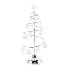 Lampe sapin de Noël en cristal, lampe de bureau décorative à LED en forme de sapin de Noël, fonctionnant sur piles, pour la décoration de la