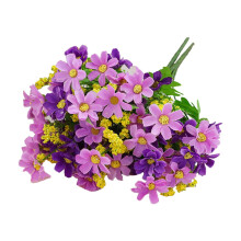 Fleurs de marguerite artificielles, 30 cm (11,81 po), bouquet coloré pour la décoration de table intérieure/extérieure, jardin et porche –