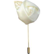 Broche de flor para traje de caballero, hecho a mano, alfiler de solapa, ramillete, accesorio multicolor de rosa satinada para esmoquin, novio, boda,