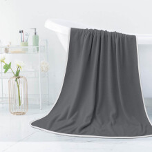 Grande serviette de bain en velours corail 71 x 140 cm, ultra-absorbante, douce, séchage rapide, idéale pour la salle de sport et les voyages.
