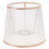 1 peça de cúpula de tecido multicolorida para abajures de mesa, com formato redondo e design simples, 14 x 13 x 9 cm (5,5 x 5,1 x 3,5 polegadas). 4