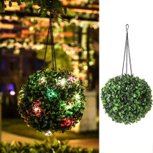 Conjunto de 2 Lanternas Solares Suspensas, Luzes LED Externas Impermeáveis para Quintal, Pátio, Varanda e Sacada – 20 cm Multicoloridas