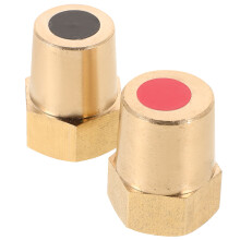 Thread Female Brass Battery Terminal Post Adapter Metal Battery Terminal Charging Posts For Extension Automotive Marine 8mm