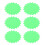 HOMEMAXS100 Φύλλα Πράσινες Φθορίζουσες Πινακίδες Τιμής σε Σχήμα Έκρηξης για 6
