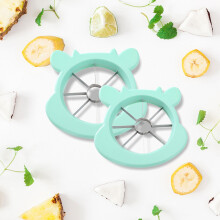 2Pcs Fruit Slicer & Potato Wedge, Stainless Steel Blade, Green – compatible with Apple Slicers