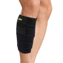 VGEBY Verstellbare Wadenbandage bei Schienbeinkantensyndrom, Muskelzerrung, Schmerzen und Schwellungen – Geeignet für Damen und Herren, Schwarz