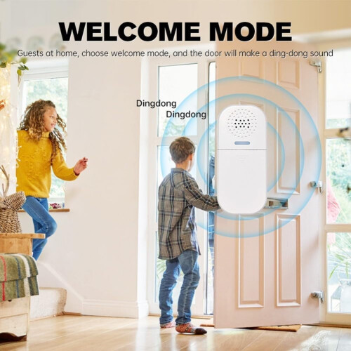 Wireless Door Alarm System 130dB Adjustable Volume Remote 2