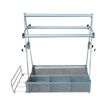Organizador de utensilios para barbacoa, picnic y camping con asa y soporte para toallas de papel – Compatible con todo tipo de cubiertos