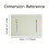 Set of 4 Woven Polyester Placemats, Leaf Print, Machine Washable, Rectangular Table Mats for Dining Decoration 5