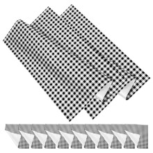 Goohochy Thick Checkered Wrapping Paper for and Flowers 20Pcs