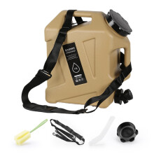3,2-Gallonen-Camping-Wasserkanister, tragbarer Wasserbehälter mit Zapfhahn, auslaufsicherer Notwasserbehälter für Outdoor-Camping und Wandern