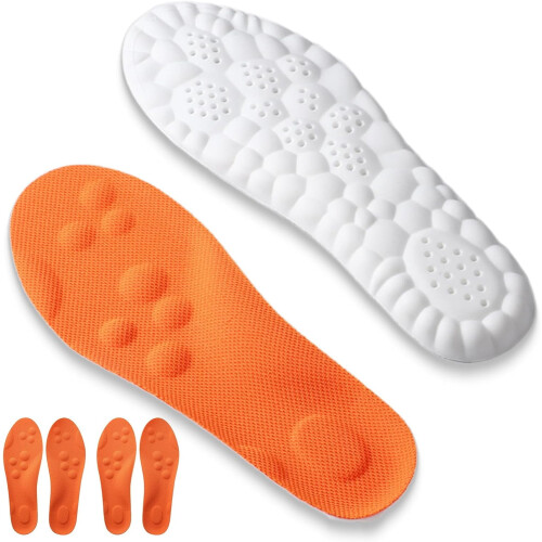Footstr InsoleX - 2 ζευγάρια πάτων Footstr για παιδιά και εφήβους (Πορτοκαλί, M12/W13)